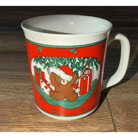 House of Lloyd Other - Vintage 1989 House of Lloyd Teddy Bear Red Christmas Mug Made In Taiwan